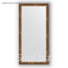 Зеркало в багетной раме - состаренная бронза 66 мм, 76 х 156 см, Evoform