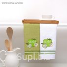 Комплект махровых полотенец 45х70 см х 2 шт, яблоко