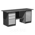 Верстак с двумя тумбами (тумба с 3 ящиками, тумба с 8 ящиками).