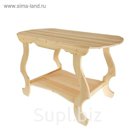 Стол с фигурными ножками с полкой 150×63×73 см