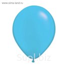 Шар латексный 9", пастель, набор 100 шт., цвет голубой