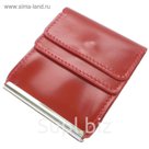 Портмоне с зажимом, 1 отдел, для карт, цвет красный
