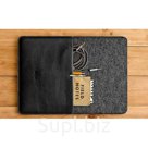 Черный кожаный чехол-конверт для Macbook Air 13" Handwers Onefold 