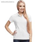 Рубашка-поло женская StanPoli, размер 50, цвет белый 180 г/м 04EW