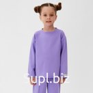 Футболка детская с длинным рукавом KAFTAN, размер 30 (98-104 см), сиреневая