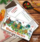 Шоколадный конверт, ДОБРО ПОЖАЛОВАТЬ В РОССИЮ, тёмный шоколад, 85 гр., TM Chokocat