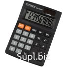 Калькулятор настольный Citizen SDC-022SR, 10 разр., двойное питание, 87*127*23мм, черный