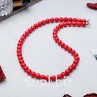 Бусы шар №8 "Коралл", 45см