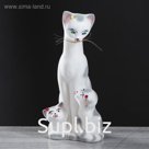 Копилка "Багира мама", покрытие флок, серая, 37 см