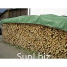 Тент тарпаулин с люверсами зелёный/серебристый 120г/м2 4×20м