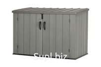Ящик пластиковый WoodLook, 2100 л, серый