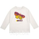 Лонгслив для девочки, рост 116 см, цвет молочный