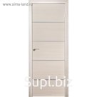 Дверное полотно «Техно 6», 2000 × 600 мм, молдинг горизонтальный, цвет ива