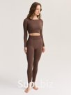 Леггинсы с высокой посадкой Oxbay (M/L 44-46, цвет Шоколад)