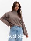 Лонгслив женский MINAKU: Casual Collection, шоколад, размер 48