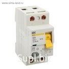 Дифференциальный автомат IEK, ВД1-63, 2п, 32 А, характеристика С, 30 мА, 4.5 кА, MDV10-2-032 37425