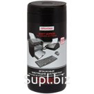 Салфетки чистящие влажные OfficeClean "PRO" для пластика, в тубе, 100шт.