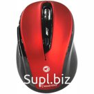 Мышь беспроводная Smartbuy 612AG, бесшумная работа кнопок, красный, 5btn+Roll