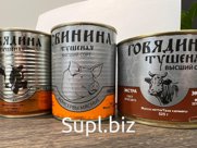 Тушёнка, говяжья и свинная