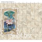 3D пол ПВХ "Мраморный лотос" 1800х1870х4 мм (10 штук)