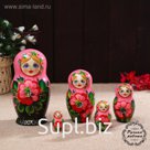 Матрёшка «Матрешка»,Флора роз./черн.5  кукольная 17 см