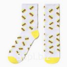 Носки мужские «Бургеры» размер 41-44 (27-29 см), белый