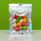 Пакет Zip-lock ПЭТ, иридисцентный, со сплошным окном, плоский, еврослот 9×12 см