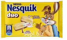 NESQUIK DUO Молочный и белый шоколад плитка 70гр