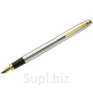 Ручка перьевая Luxor "Sterling" синяя, 0,8мм, корпус хром/золото