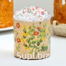 Форма бумажная для кекса, маффинов и кулича "Розы" 90 х 90 мм (фасовка 2000 шт)