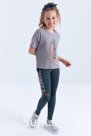 Лосины девушка костюм :75064 GRI/ORMAN YESILL