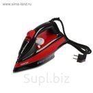 Утюг Centek CT-2345, 2400 Вт, керамическая подошва, паровой удар, самоочистка, красный
