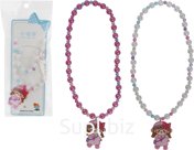 Children's jewelry for girls: mirror, comb, and beads with a pendant
