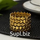Кольцо для салфетки «Фера», 5×5×3,5 см, цвет золотой