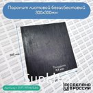 Паронит листовой безасбестовый, 300х300мм (0,8) черный