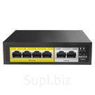 Коммутатор Netis P106C 6x100Мбит/с 4PoE+ 60W неуправляемый