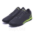Бутсы футбольные Atemi SBA-003 TURF JUNIOR, серый/ярко-салатовый, размер 37