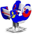 Качалка на пружине "Кораблик"