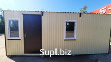 Бытовка 6*2,4.

Профиль С-8 Стены (цвет на выбор).

Профиль МП-20 Крыша (цинк).

Окна 700*1100- 2шт.

Внутренняя отделка ОСБ.

Утепление 50мм Урса (мин вата), …