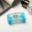 Крабик для волос «Айседора», прямой, 7 см, МИКС