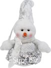 Christmas decoration, decorative, hanging, Snowman-girl. Size: 21 cm.