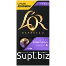 Кофе в капсулах  L'OR "Espresso Lungo Profondo", капсула 5,2 г, 10 алюм. капсул, для машины Nespress