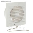 Вентилятор вытяжной TDM 120 СВп, 230 В, настенный, d=120 мм, с выкл. и проводом 1,3 м