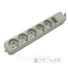 PowerCube Фильтр B, 5.0м, 5 евророзеток SPG-B-15 , серый
