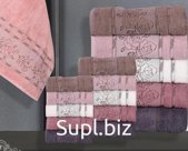 Полотенце махровое РОЗА (70x140) 450гр Турция 100% хлопок фиолет