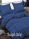 Постельное бельё Amore Mio Мако-сатин Indigo Микрофибра 1,5 сп.