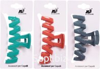 Magic Gloss 9.8cm Zigzag Hair Clip on Blister Pack