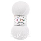 Пряжа Alize 'My baby' 50г 150м (100% акрил) (55 белый), 5 шт