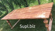 Natural wood tables