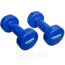 Гантель виниловая York 1.5кг (синяя) арт.B26316